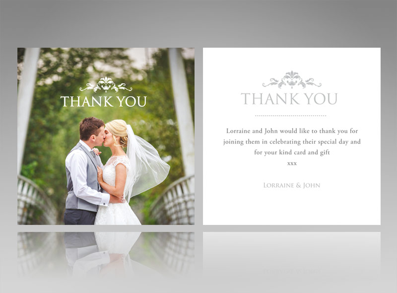 Thank You Cards Invitations Wedding Baby Christening