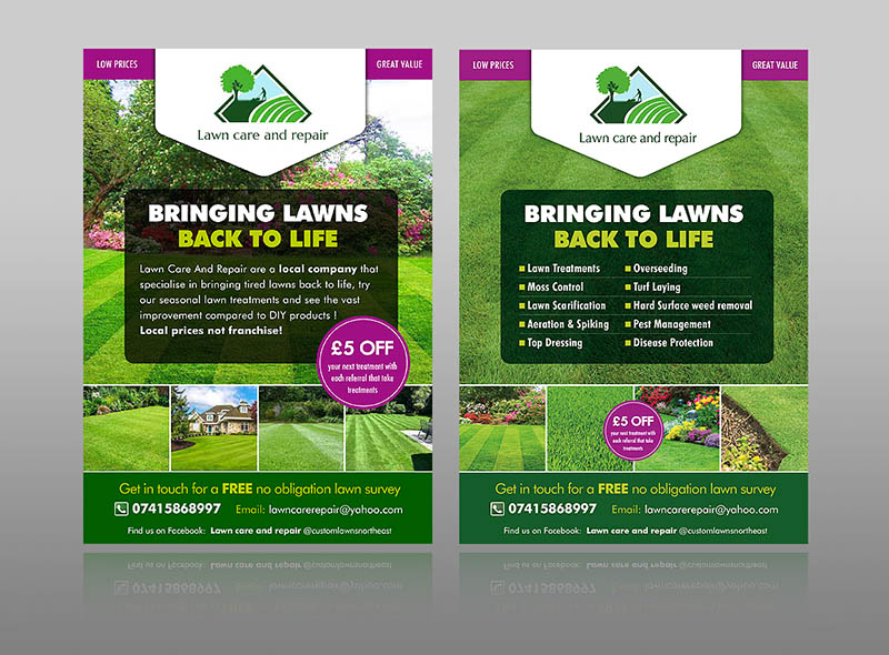 lawn care repair garden leaflet ideas gardening